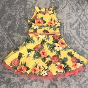 Girls Tropical Pineapple Dress